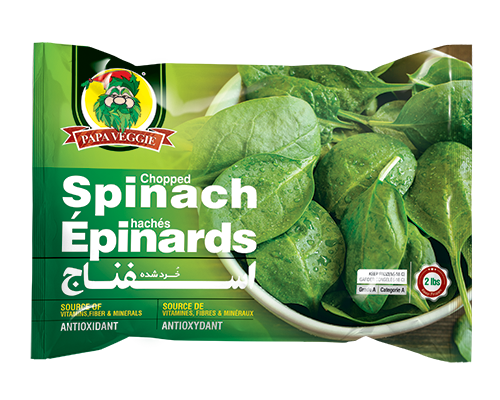 Papa Veggie Chopped Spinach 2lbs